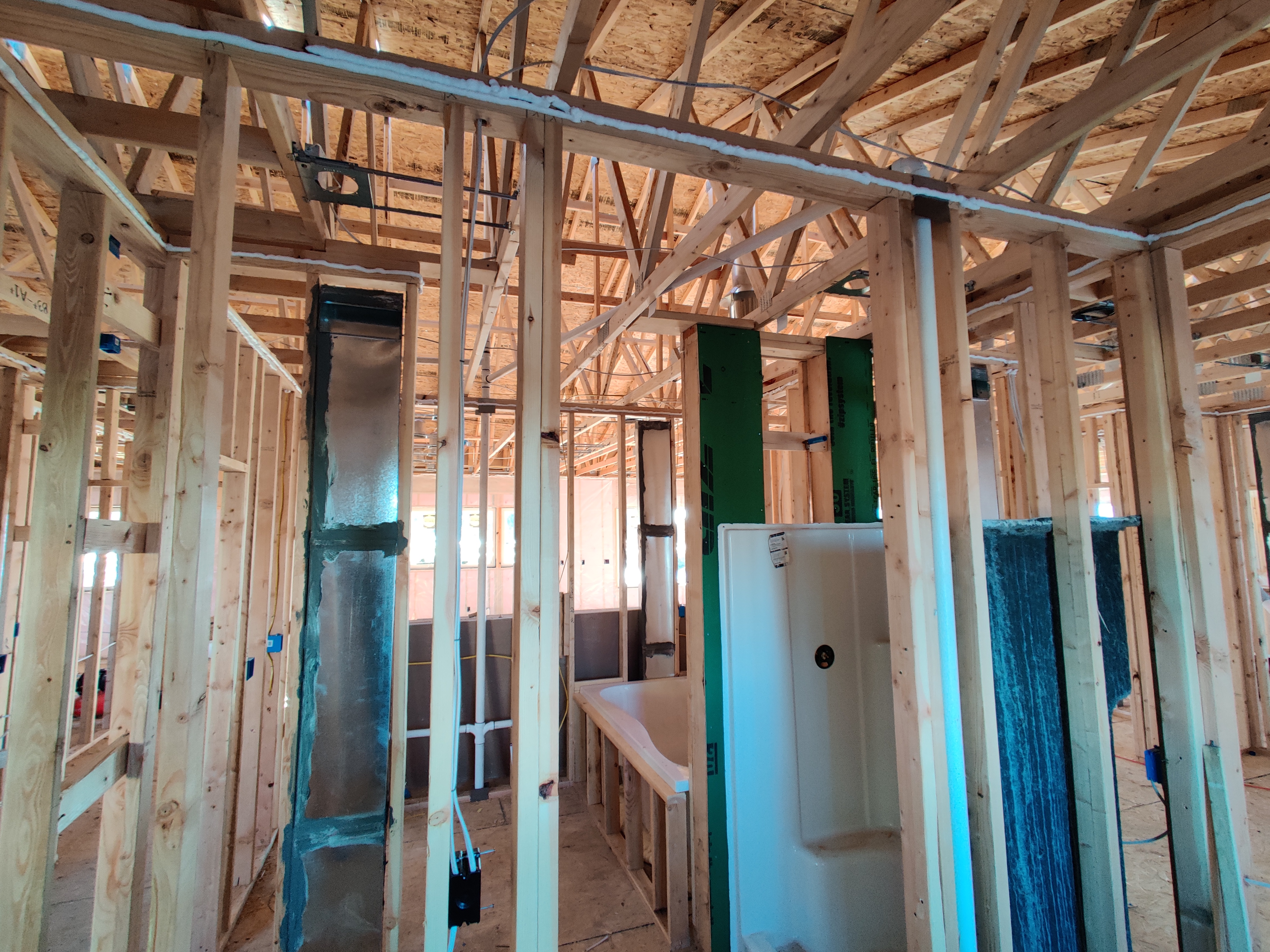 Air sealing at top plate