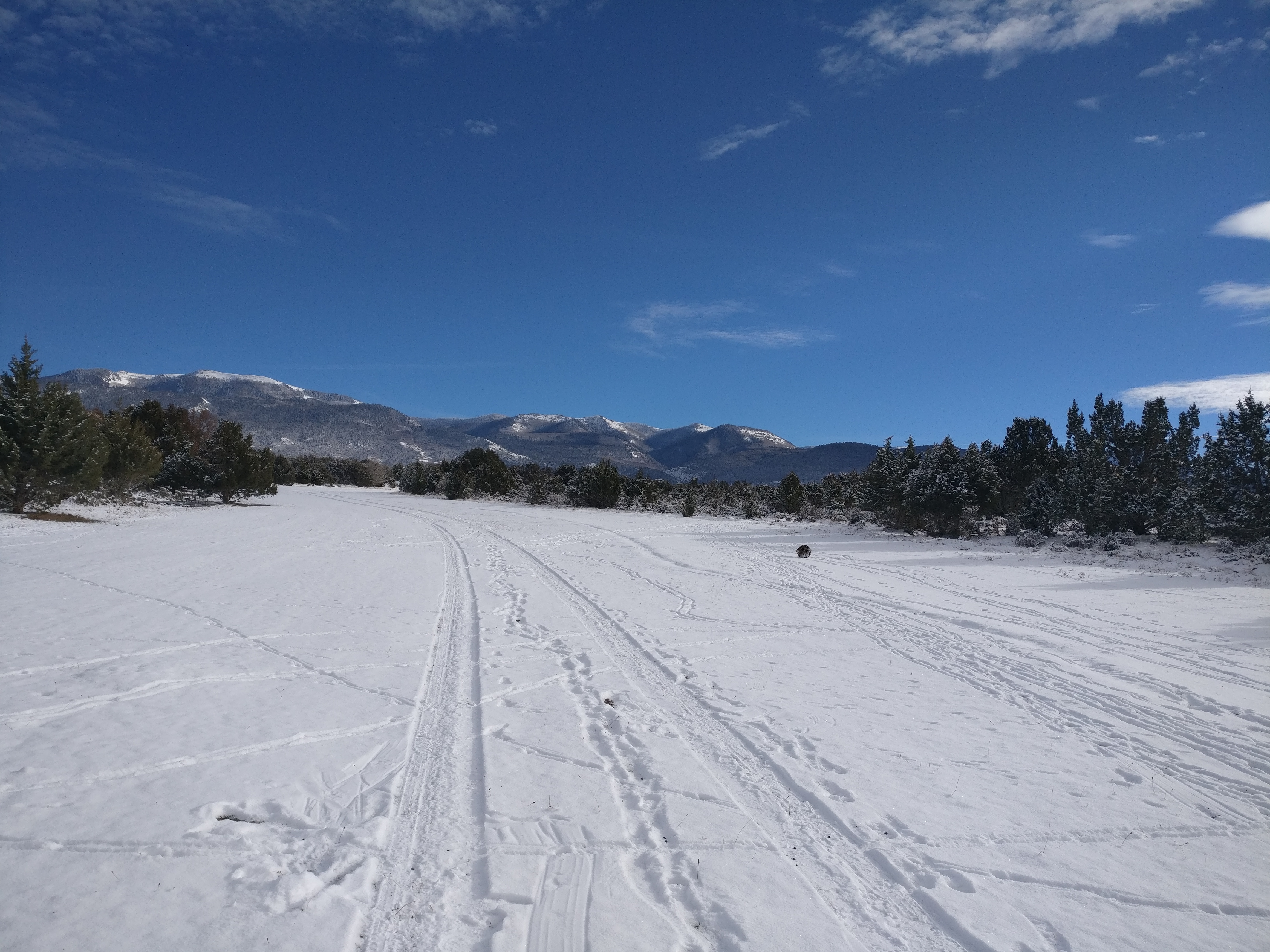 View of the mountain peaks from the property